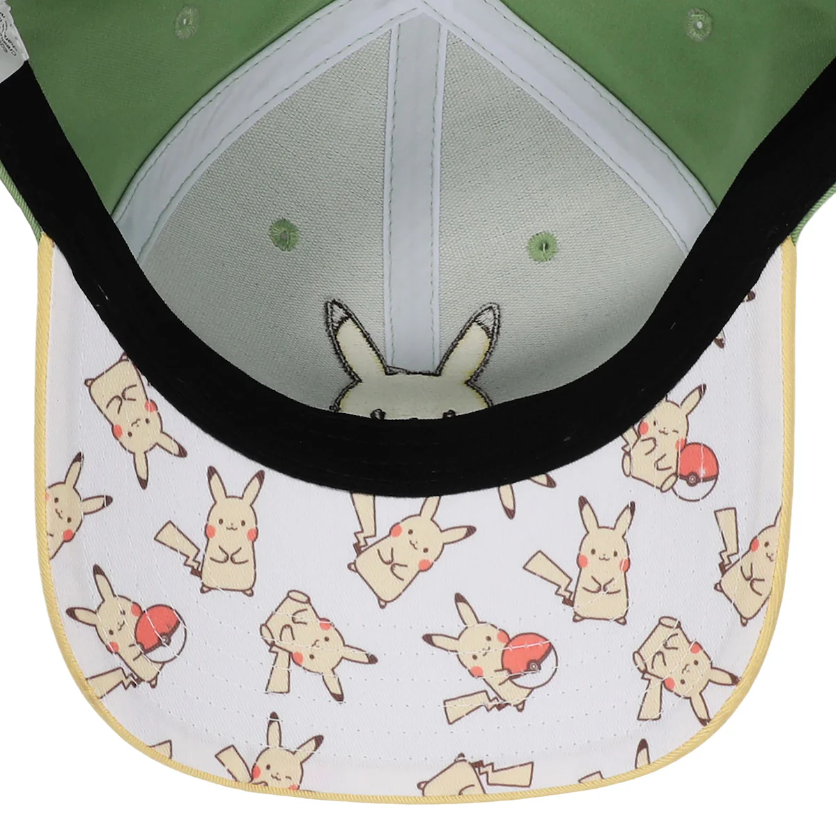 Pokemon Chibi Pikachu Green Snapback Hat