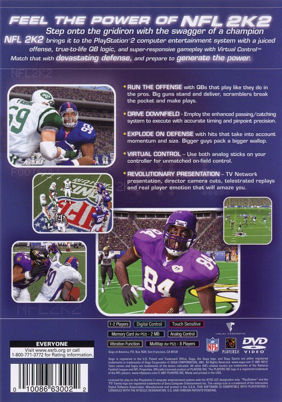 NFL 2K2 - PlayStation 2