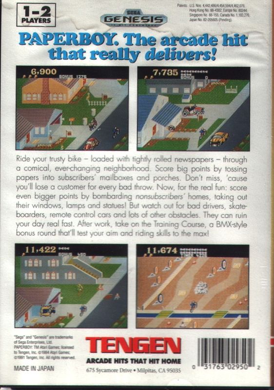Paperboy - SEGA Genesis