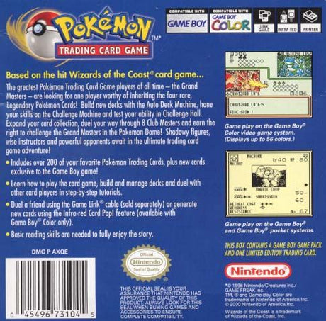 Pokemon Trading Card Game - Game Boy Color