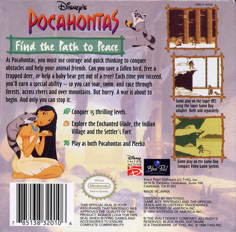 Pocahontas - Game Boy