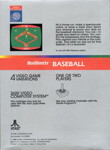 RealSports Baseball - Atari 2600