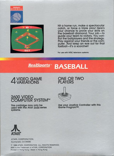 RealSports Baseball - Atari 2600