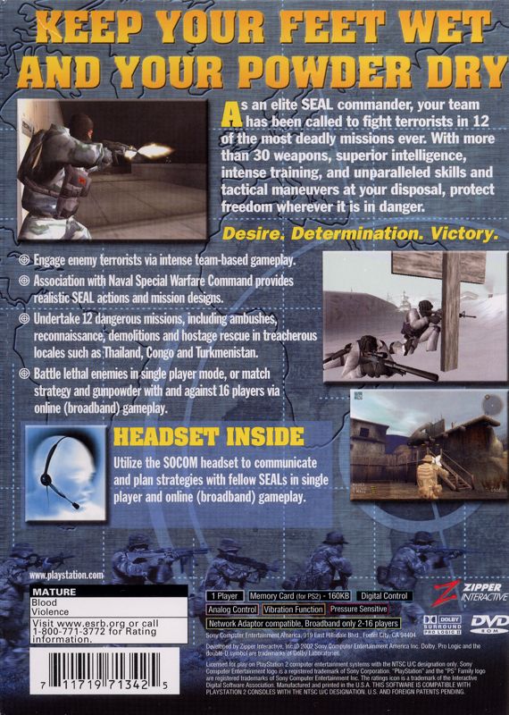 SOCOM: U.S. Navy SEALs - PlayStation 2