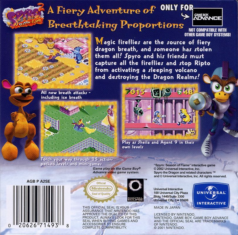 Spyro 2: Season of Flame - Game Boy Advance