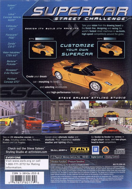Supercar Street Challenge - PlayStation 2