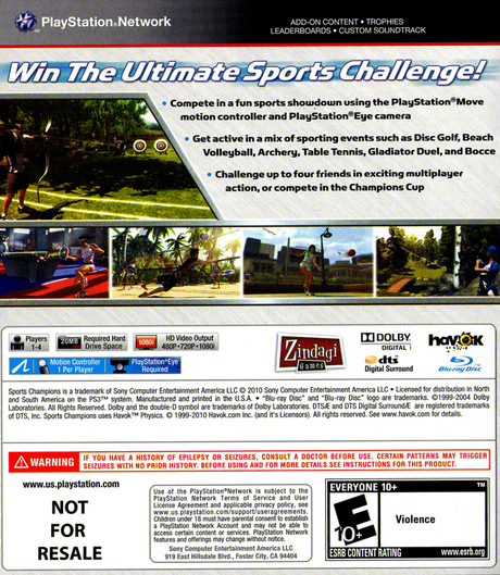 Sports Champions - PlayStation 3