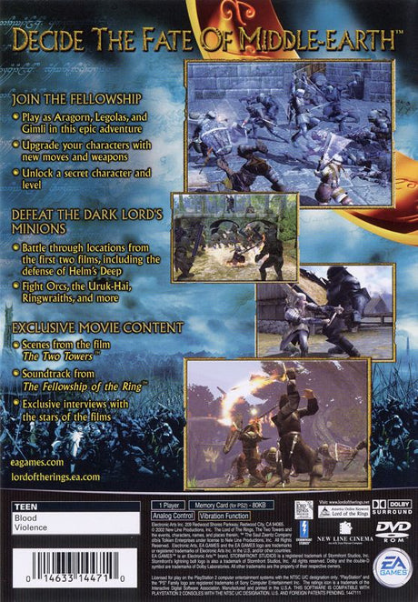 The Lord of the Rings: The Two Towers - PlayStation 2
