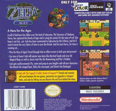 Legend of Zelda: Oracle of Ages - Game Boy Color