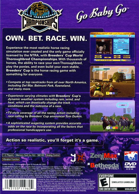 Breeders' Cup World Thoroughbred Championships - PlayStation 2