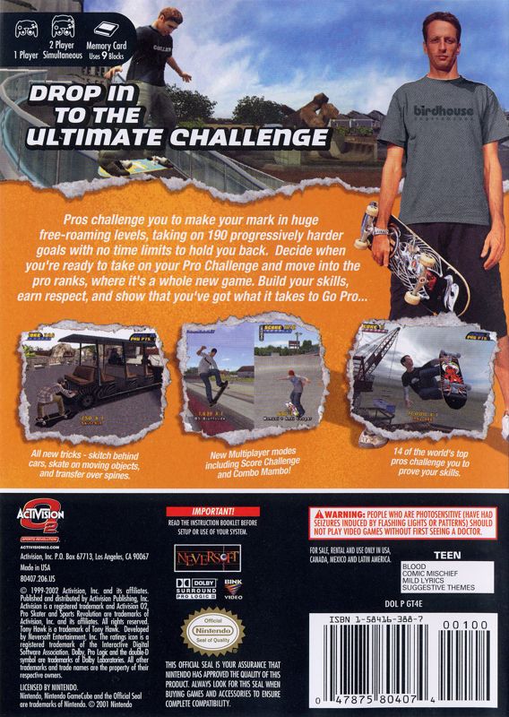 Tony Hawk’s Pro Skater 4 - GameCube