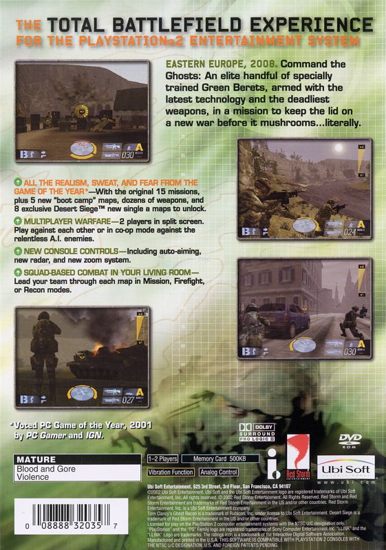 Tom Clancy's Ghost Recon - PlayStation 2