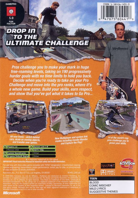 Tony Hawk's Pro Skater 4 - Xbox
