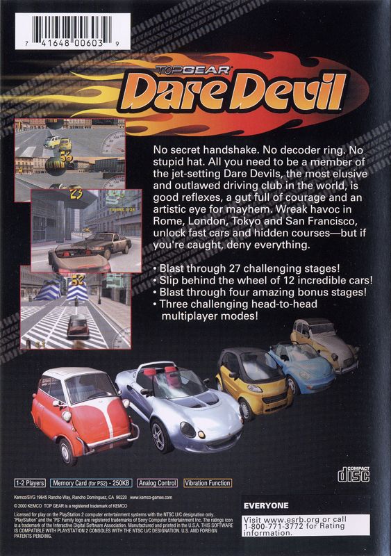 Top Gear: Dare Devil - PlayStation 2