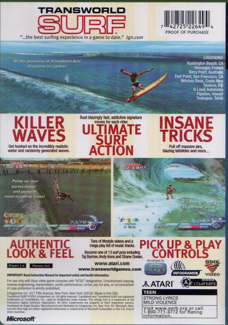 TransWorld Surf - Xbox