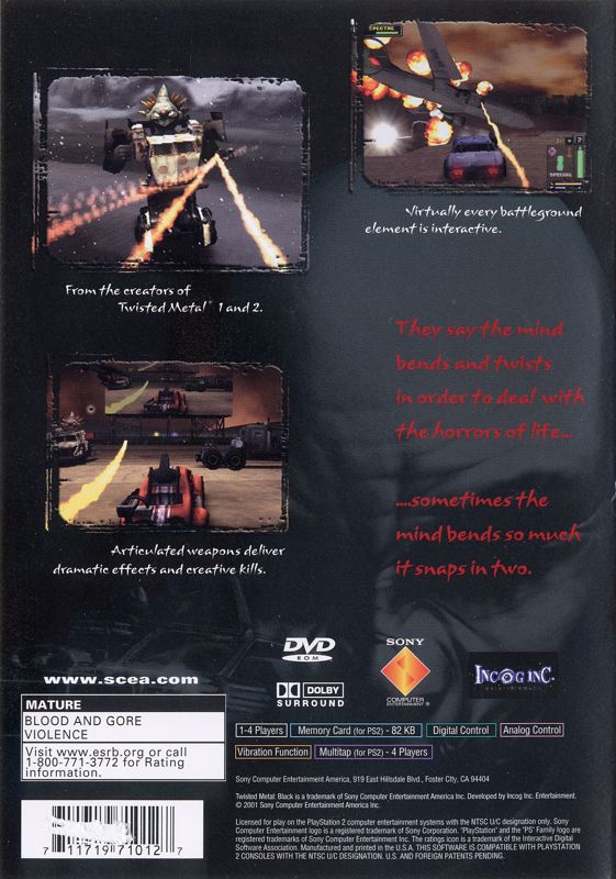 Twisted Metal: Black - PlayStation 2