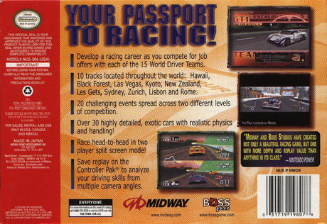 World Driver Championship - Nintendo 64