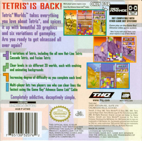 Tetris Worlds - Game Boy Advance