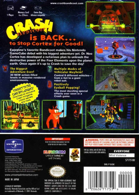 Crash Bandicoot: The Wrath of Cortex - GameCube
