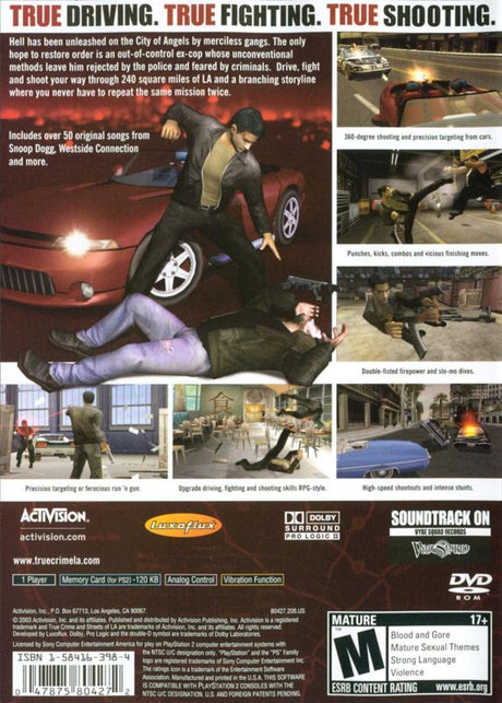 True Crime: Streets of LA - PlayStation 2