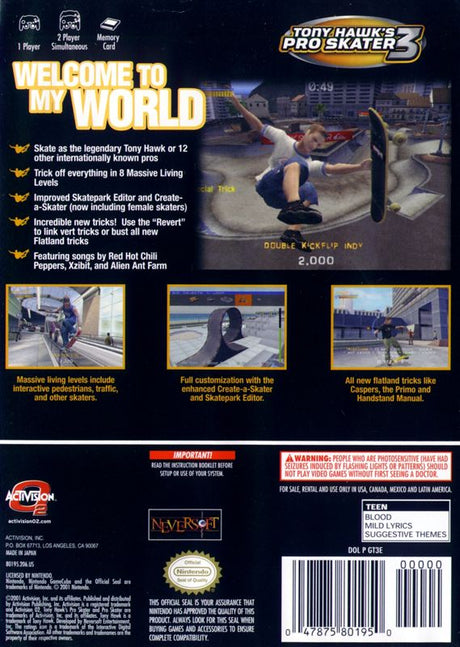 Tony Hawk's Pro Skater 3 - GameCube