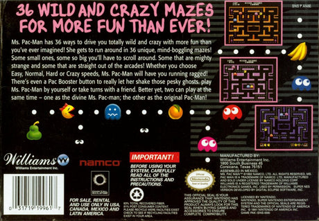 Ms. Pac-Man - Super Nintendo