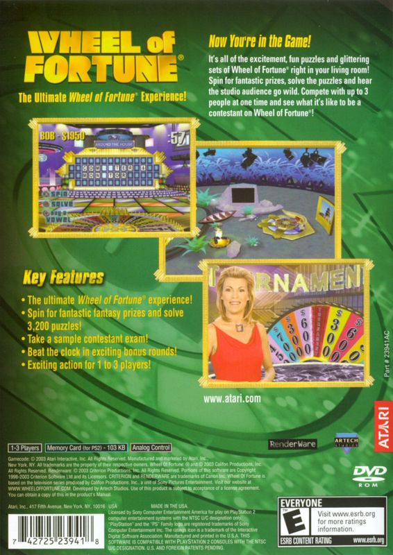 Wheel of Fortune - PlayStation 2