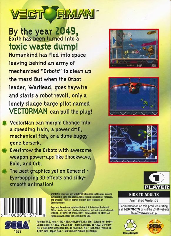 VectorMan (Mega Hits Series) - SEGA Genesis