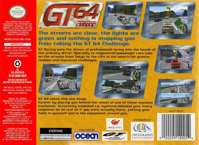GT 64: Championship Edition - Nintendo 64