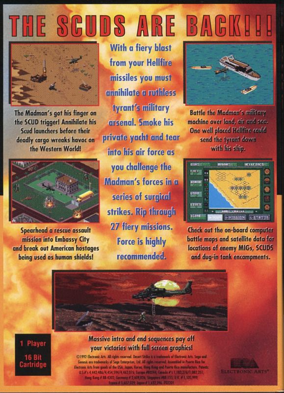 Desert Strike: Return to the Gulf - SEGA Genesis
