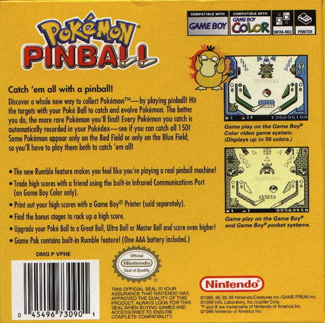 Pokemon Pinball - Game Boy Color