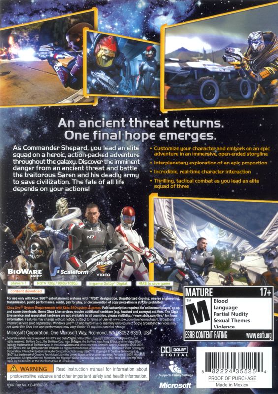 Mass Effect - Xbox 360
