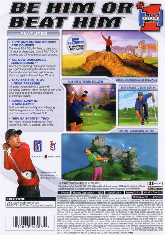 Tiger Woods PGA Tour 2003 - PlayStation 2