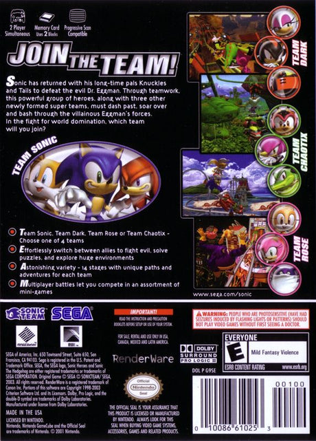 Sonic Heroes - GameCube