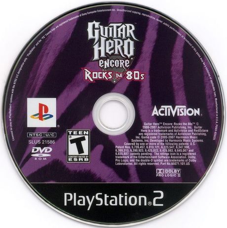 Guitar Hero Encore: Rocks the 80s - PlayStation 2