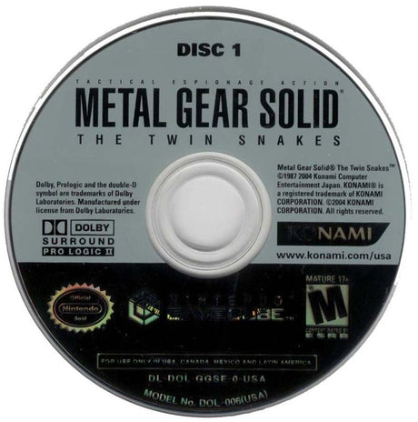 Metal Gear Solid: The Twin Snakes - GameCube