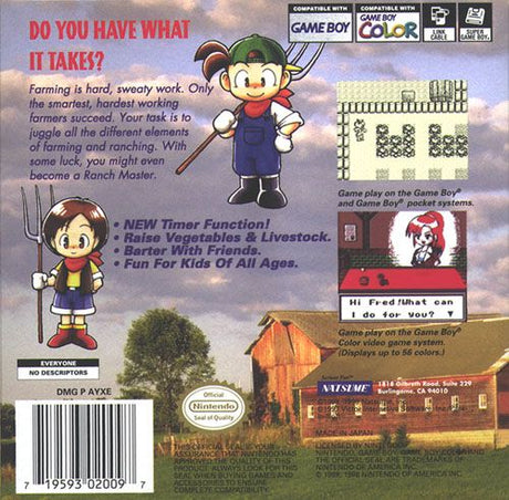 Harvest Moon GBC - Game Boy Color