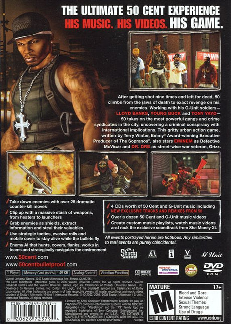 50 Cent: Bulletproof - PlayStation 2