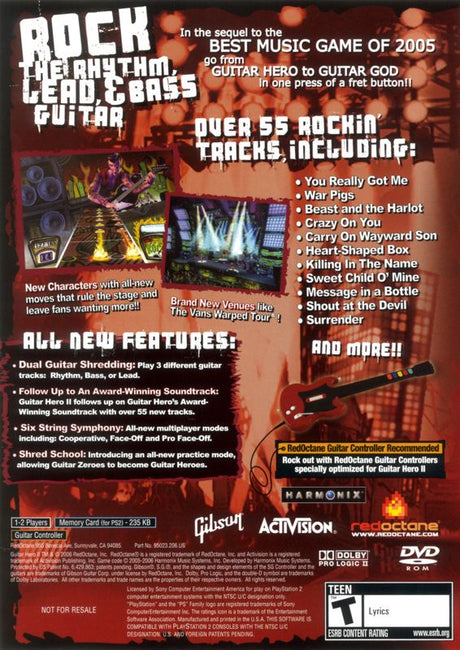 Guitar Hero II - PlayStation 2