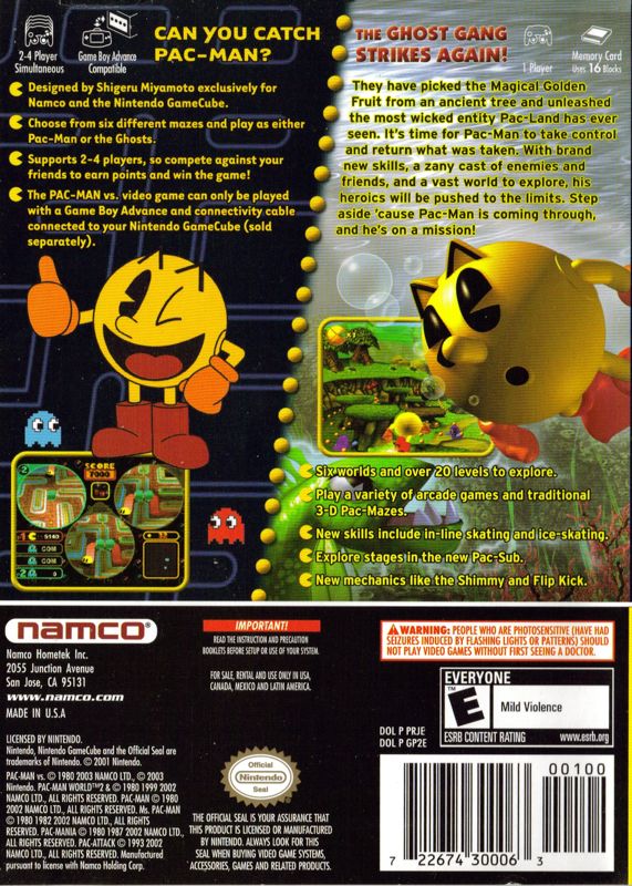 Pac-Man Vs. / Pac-Man World 2 - GameCube