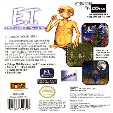 E.T. the Extra-Terrestrial - Game Boy Advance