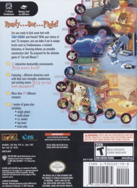 Tom and Jerry in War of the Whiskers - GameCube