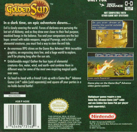 Golden Sun - Game Boy Advance