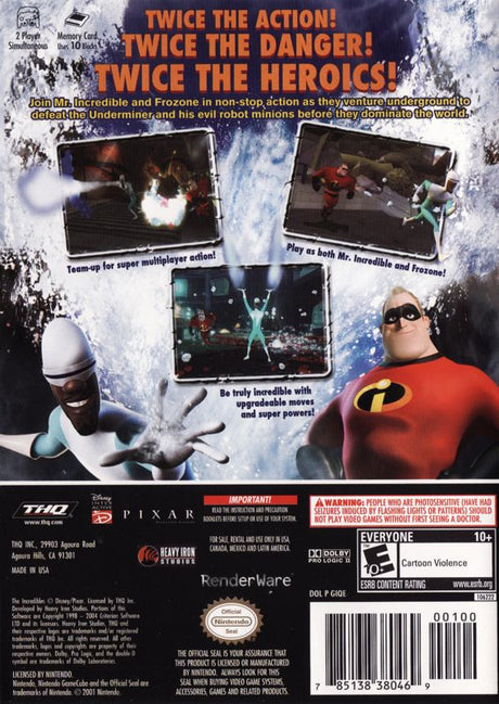 The Incredibles: Rise of the Underminer - GameCube