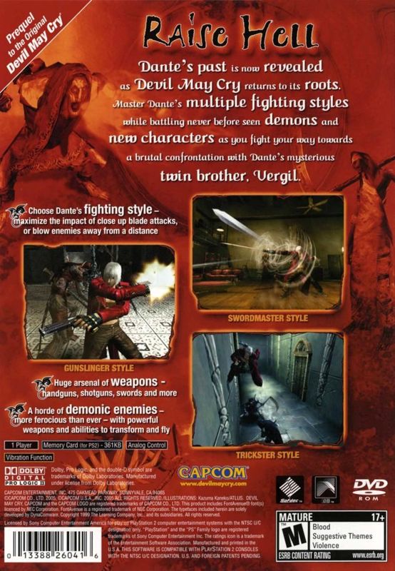 Devil May Cry 3: Dante's Awakening - PlayStation 2