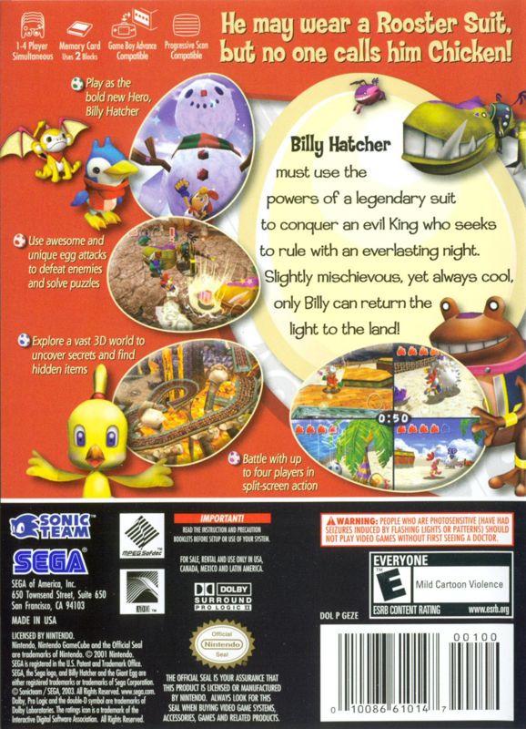 Billy Hatcher and the Giant Egg - GameCube