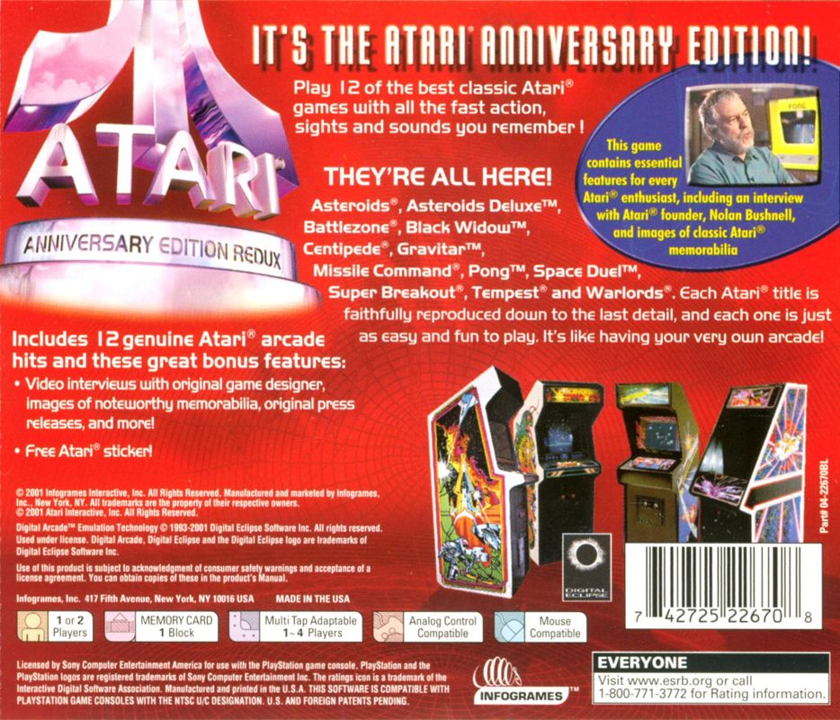 Atari: Anniversary Edition Redux - PlayStation