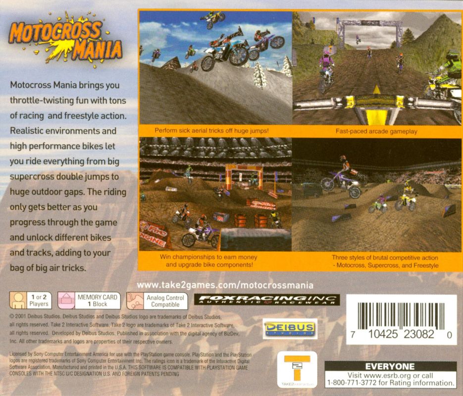 Motocross Mania - PlayStation