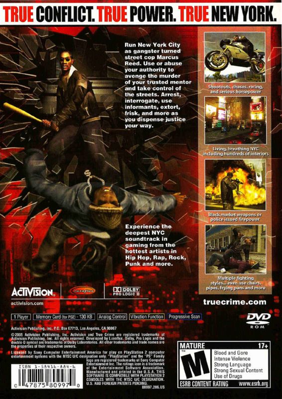 True Crime: New York City - PlayStation 2
