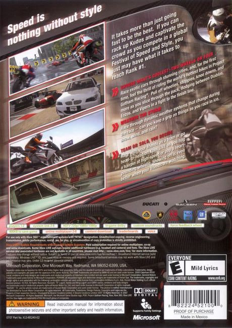 Project Gotham Racing 4 - Xbox 360